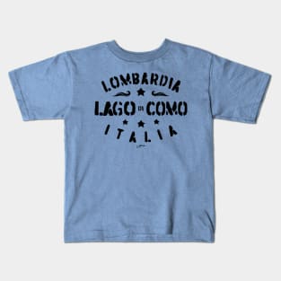 Lombardy, Italy Lake Como Kids T-Shirt